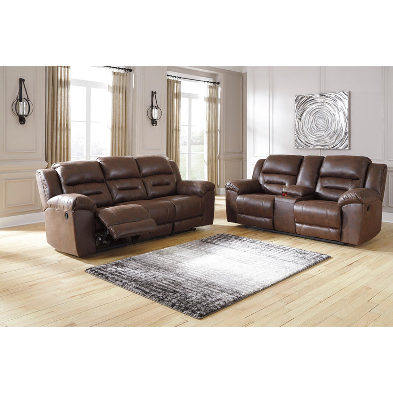 Signature Design by Ashley Stoneland 39904U1 2 pc Reclining Living Room Set - Chocolate IMAGE 1