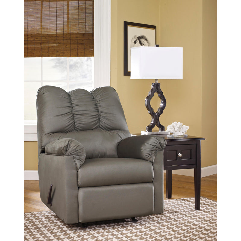 Manufacturer Color_Cobblestone -- Signature Design by Ashley Darcy Rocker Fabric Recliner IMAGE 1