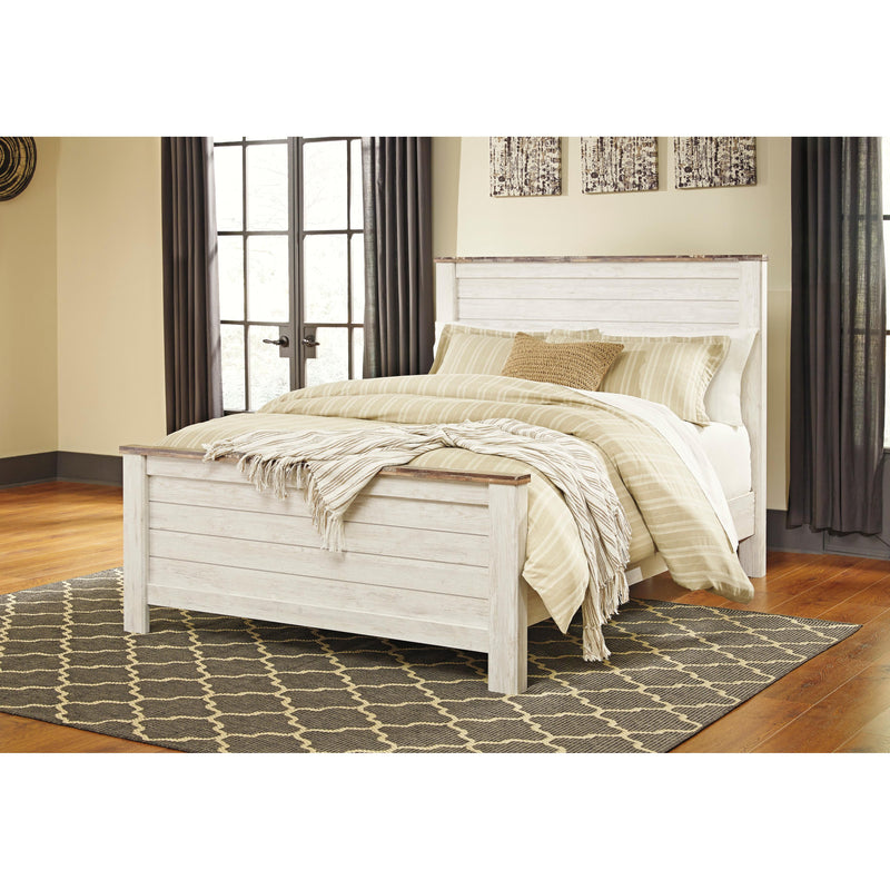 Size_Queen -- Signature Design by Ashley Willowton Panel Bed IMAGE 1