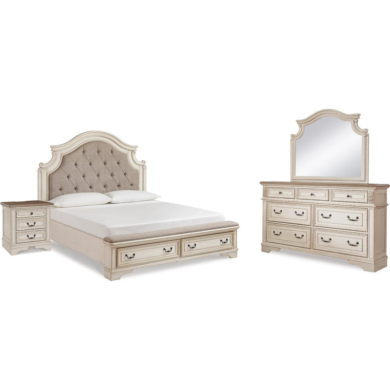 Signature Design by Ashley Realyn B743B33 6 pc King Upholstered Panel Bedroom Set IMAGE 1