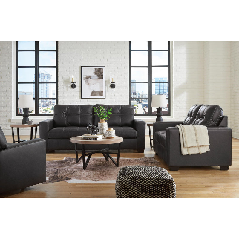 Benchcraft Barlin Mills 17004U2 3 pc Sofa, Loveseat and Recliner Set IMAGE 1