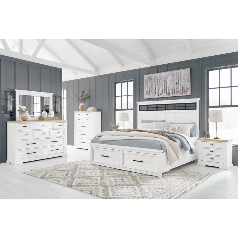 Benchcraft Ashbryn B844B8 6 pc Queen Panel Storage Bedroom Set IMAGE 1