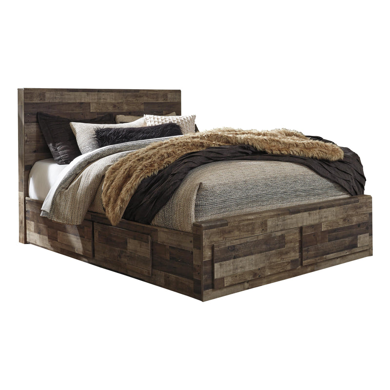 Size_Queen -- Benchcraft Derekson Panel Bed with Storage IMAGE 1