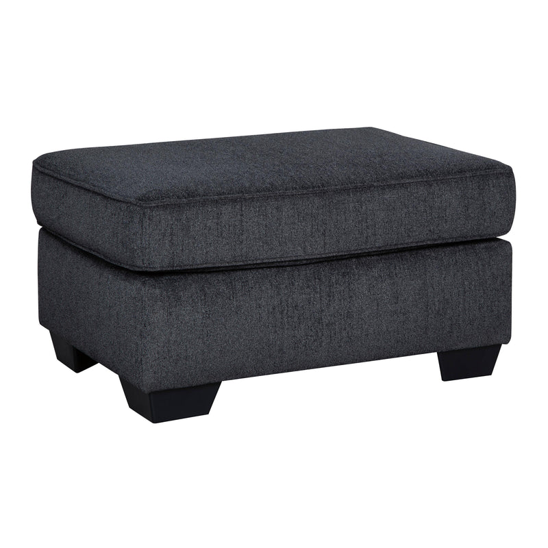 Manufacturer Color_Slate -- Signature Design by Ashley Altari Fabric Ottoman IMAGE 1