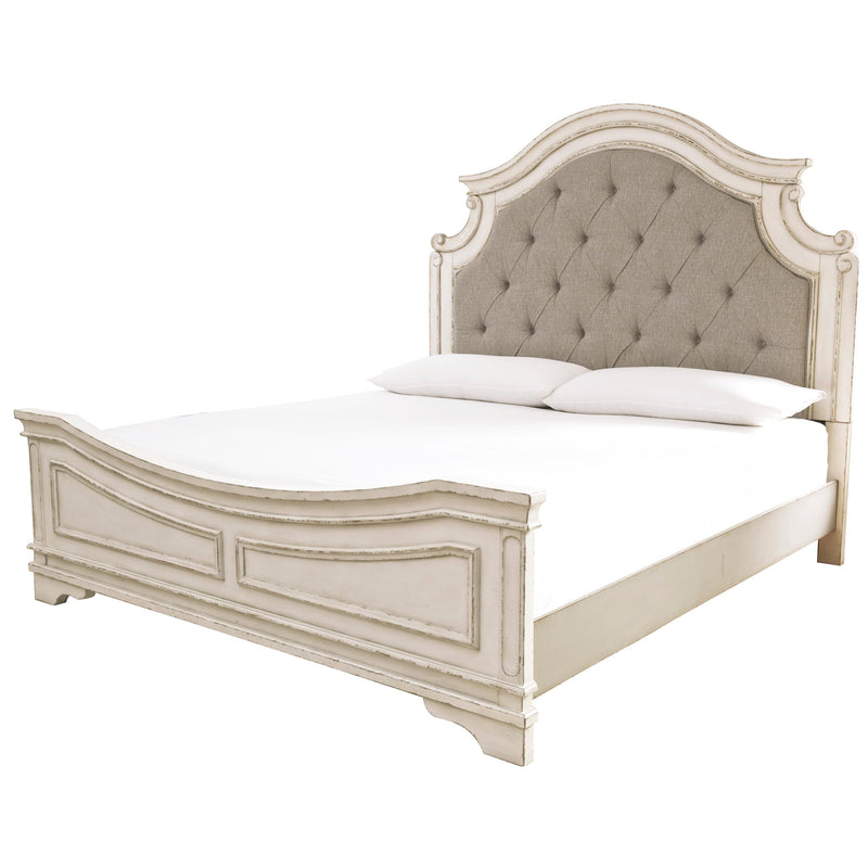 Size_Queen -- Signature Design by Ashley Realyn Upholstered Panel Bed IMAGE 1