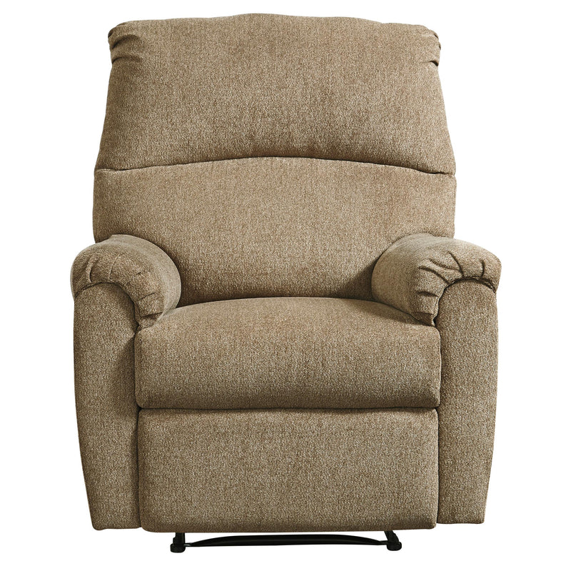 Manufacturer Color_Mocha -- Signature Design by Ashley Nerviano Fabric Recliner with Wall Recline IMAGE 1