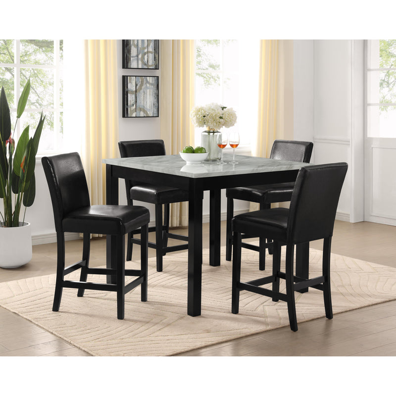 Crown Mark Lennon 1715SET-PU 5 pc Dinette - Black IMAGE 1