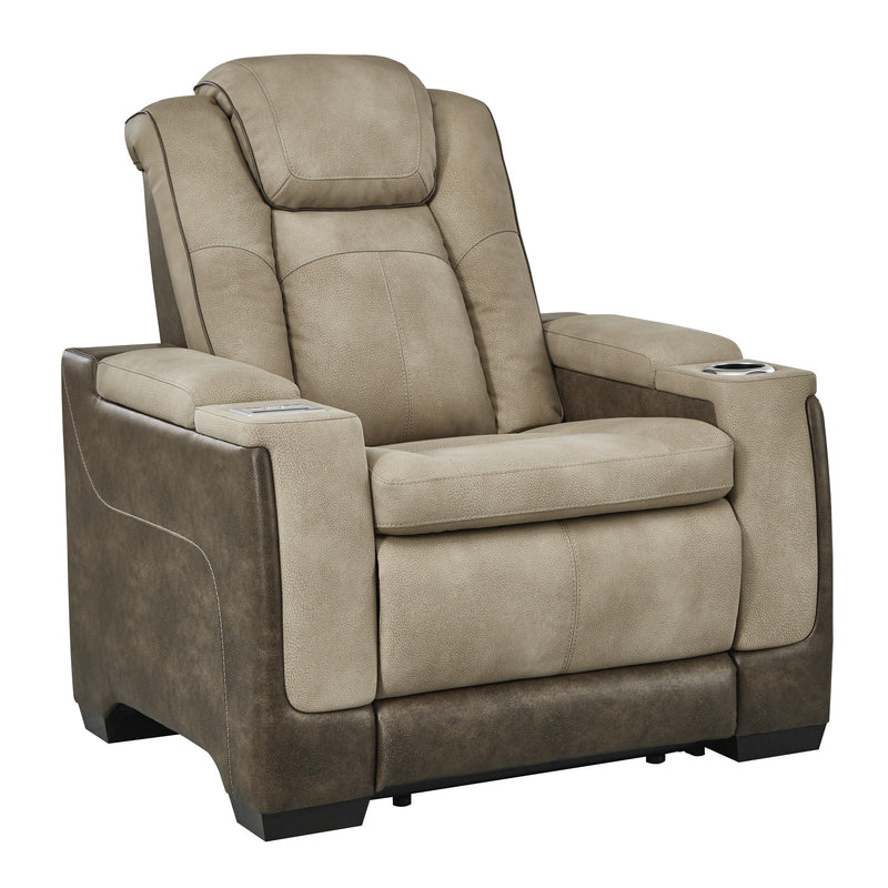 Manufacturer Color_Sand -- Signature Design by Ashley Next Gen DuraPella Power Leather Look Recliner IMAGE 1