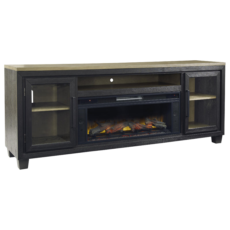 Signature Design by Ashley Foyland W989W1 83" TV Stand with Electric Fireplace IMAGE 1