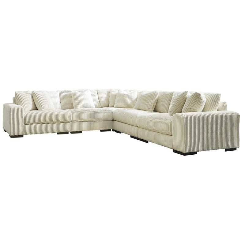 Manufacturer Color_Ivory -- Signature Design by Ashley Lindyn Fabric 5 pc Sectional IMAGE 1