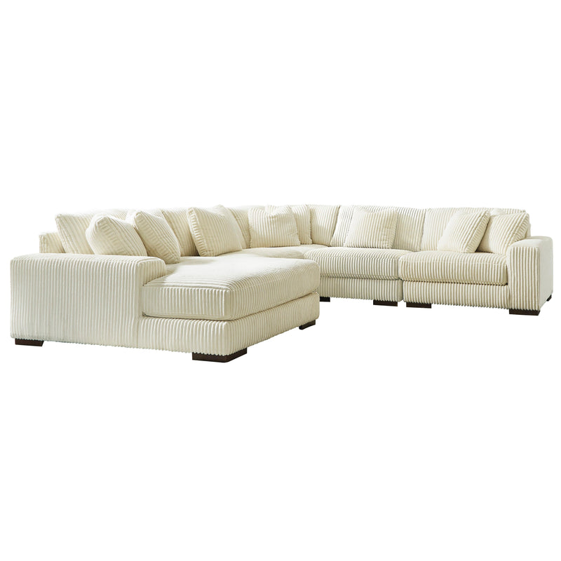 Manufacturer Color_Ivory -- Signature Design by Ashley Lindyn Fabric 5 pc Sectional IMAGE 1