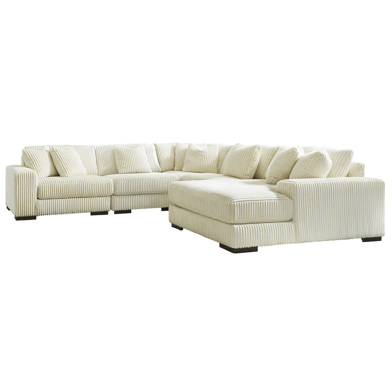 Manufacturer Color_Ivory -- Signature Design by Ashley Lindyn Fabric 5 pc Sectional IMAGE 1