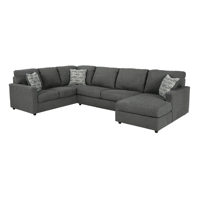 Manufacturer Color_Charcoal -- Signature Design by Ashley Edenfield Fabric 3 pc Sectional IMAGE 1
