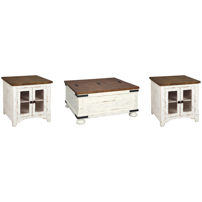 Signature Design by Ashley Wystfield T459T1 Coffee Table and 2 End Tables IMAGE 1
