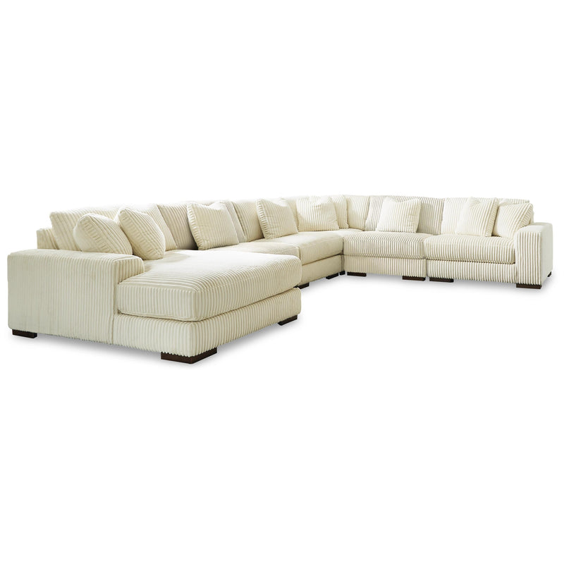 Manufacturer Color_Ivory -- Signature Design by Ashley Lindyn Fabric 6 pc Sectional IMAGE 1