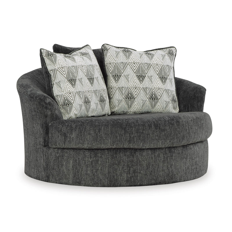 Signature Design by Ashley Biddeford 3550421 Oversized Swivel Accent Chair IMAGE 1