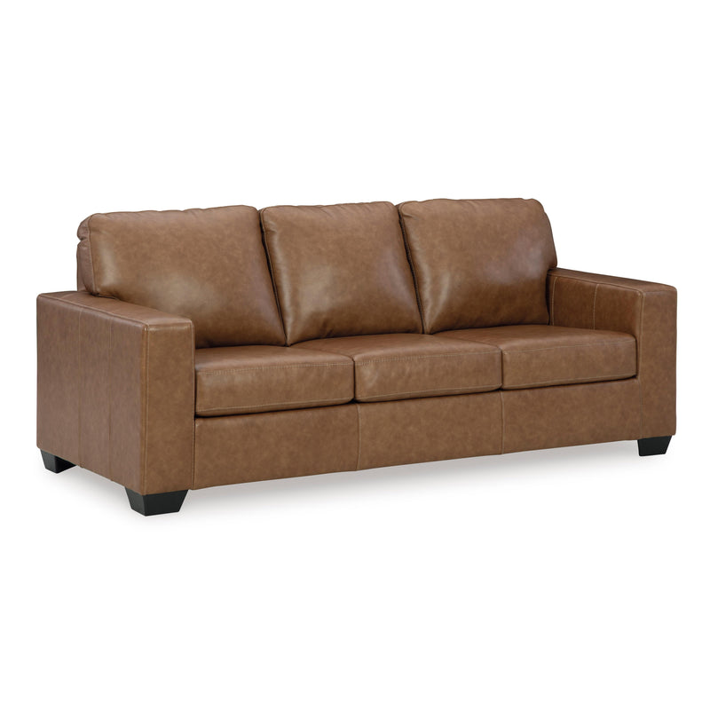 Manufacturer Color_Caramel -- Signature Design by Ashley Bolsena Stationary Leather Match Sofa IMAGE 1