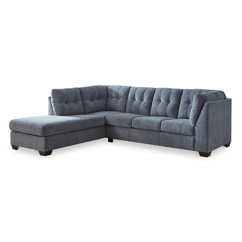 Manufacturer Color_Denim -- Signature Design by Ashley Marleton Fabric 2 pc Sectional IMAGE 1