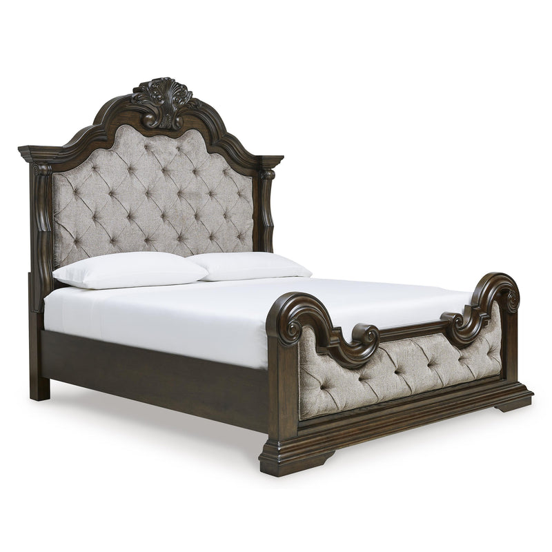 Size_Queen -- Signature Design by Ashley Maylee Upholstered Panel Bed IMAGE 1
