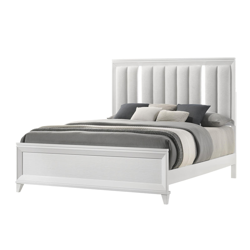 Size_Queen -- Crown Mark Panel Bed IMAGE 1