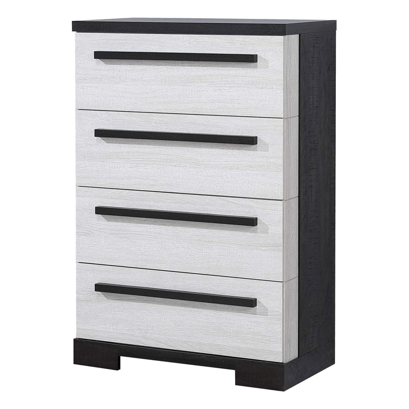 Crown Mark Remington B8162-4 Chest - Black/White IMAGE 1