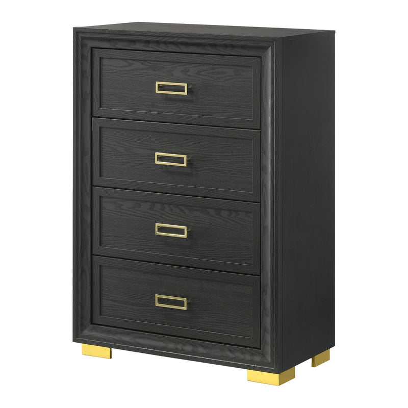 Crown Mark Pepe B9290-4 Chest - Black IMAGE 1