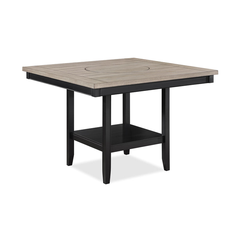 Crown Mark Fulton 2727LG-T-4848 Counter Height Table - Light Grey IMAGE 1