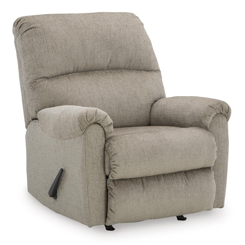 Manufacturer Color_Taupe -- Signature Design by Ashley Stonemeade Rocker Fabric Recliner IMAGE 1