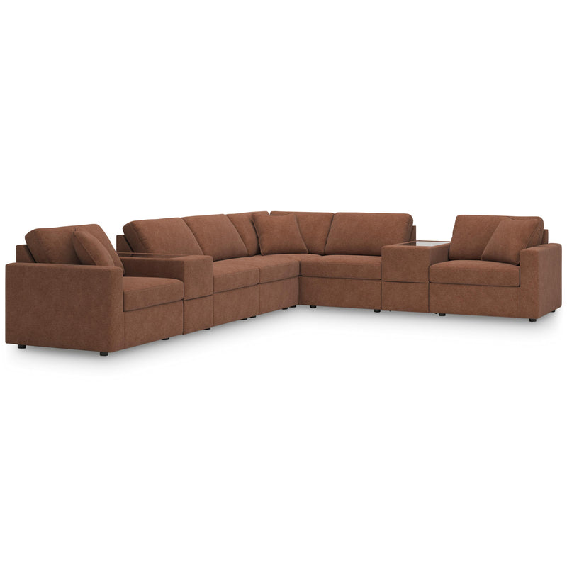 Manufacturer Color_Spice -- Signature Design by Ashley Modmax Fabric 8 pc Sectional IMAGE 1