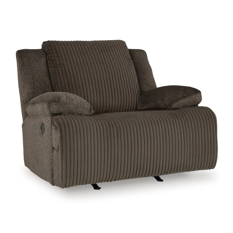 Manufacturer Color_Chocolate -- Signature Design by Ashley Top Tier Rocker Fabric Recliner IMAGE 1