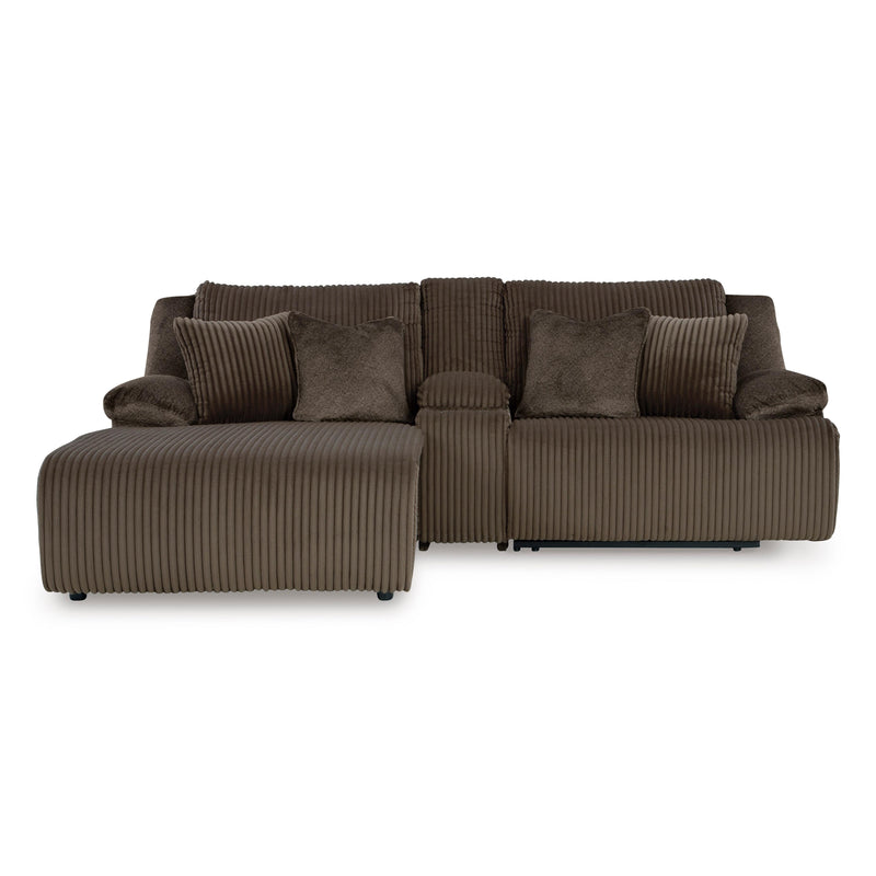 Manufacturer Color_Chocolate -- Signature Design by Ashley Top Tier Reclining Fabric Sofa IMAGE 1