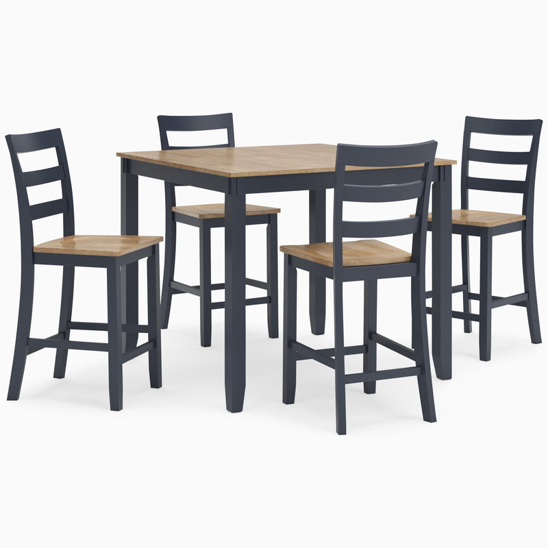 Signature Design by Ashley Gesthaven D399-223 Dining Room Counter Table Set IMAGE 1