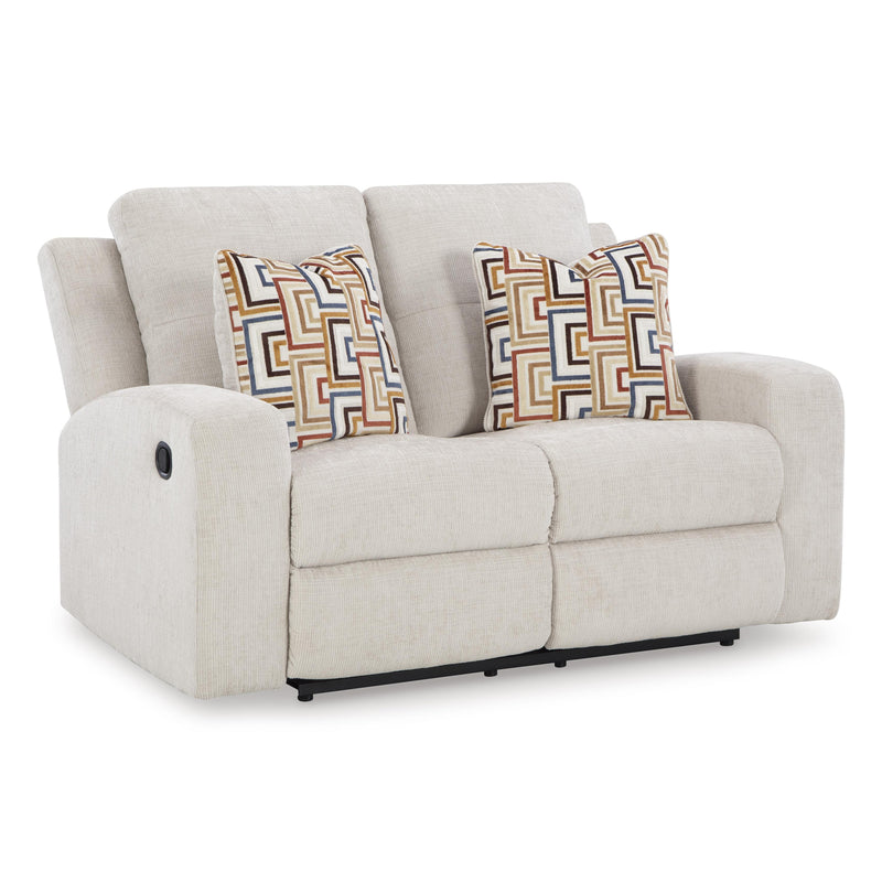 Manufacturer Color_Stone -- Signature Design by Ashley Danum Stationary Fabric Loveseat IMAGE 1
