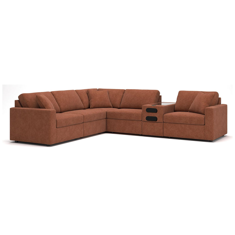 Manufacturer Color_Spice -- Signature Design by Ashley Modmax Fabric 6 pc Sectional IMAGE 1