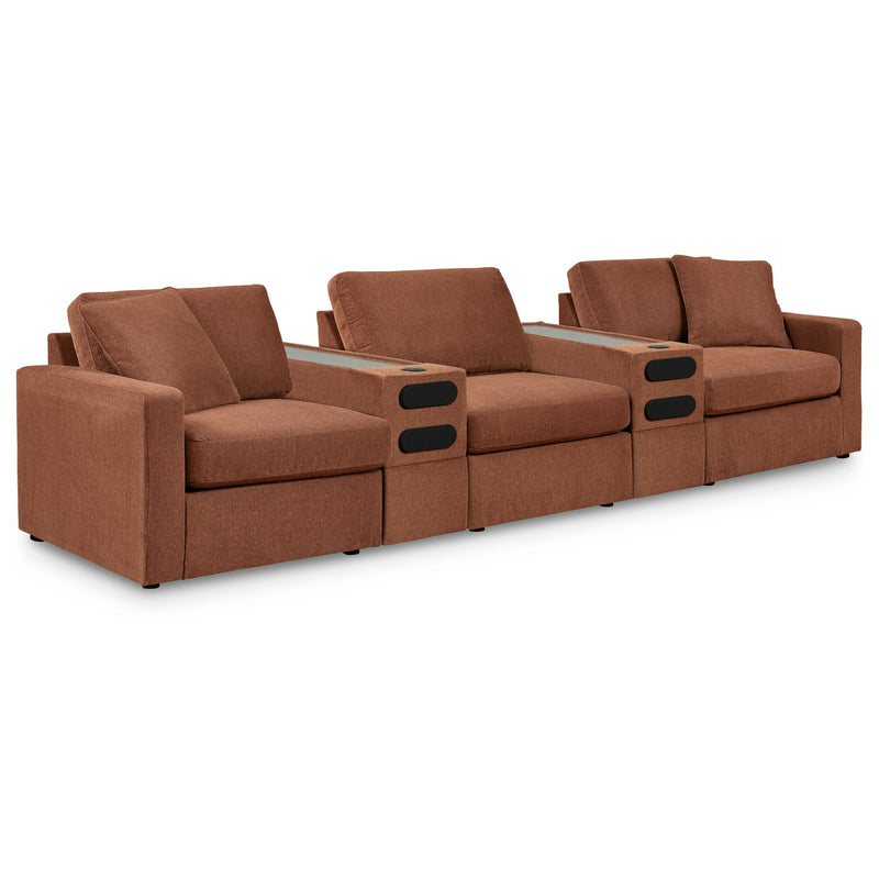 Manufacturer Color_Spice -- Signature Design by Ashley Modmax Fabric 5 pc Sectional IMAGE 1