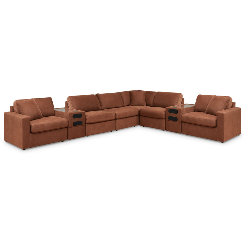 Manufacturer Color_Spice -- Signature Design by Ashley Modmax Fabric 8 pc Sectional IMAGE 1