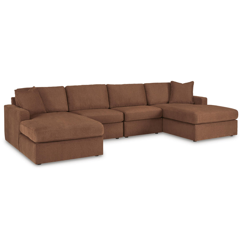 Manufacturer Color_Spice -- Signature Design by Ashley Modmax Fabric 4 pc Sectional IMAGE 1