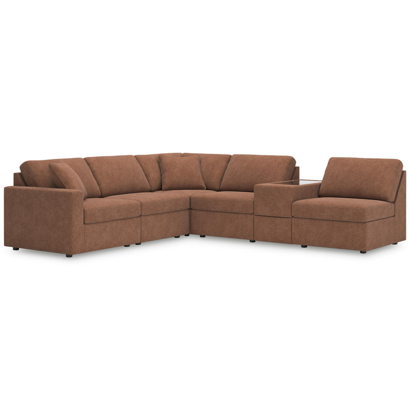 Manufacturer Color_Spice -- Signature Design by Ashley Modmax Fabric 6 pc Sectional IMAGE 1