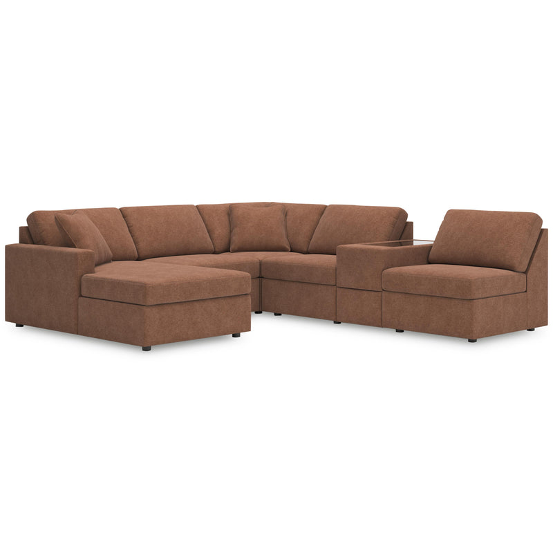 Manufacturer Color_Spice -- Signature Design by Ashley Modmax Fabric 6 pc Sectional IMAGE 1