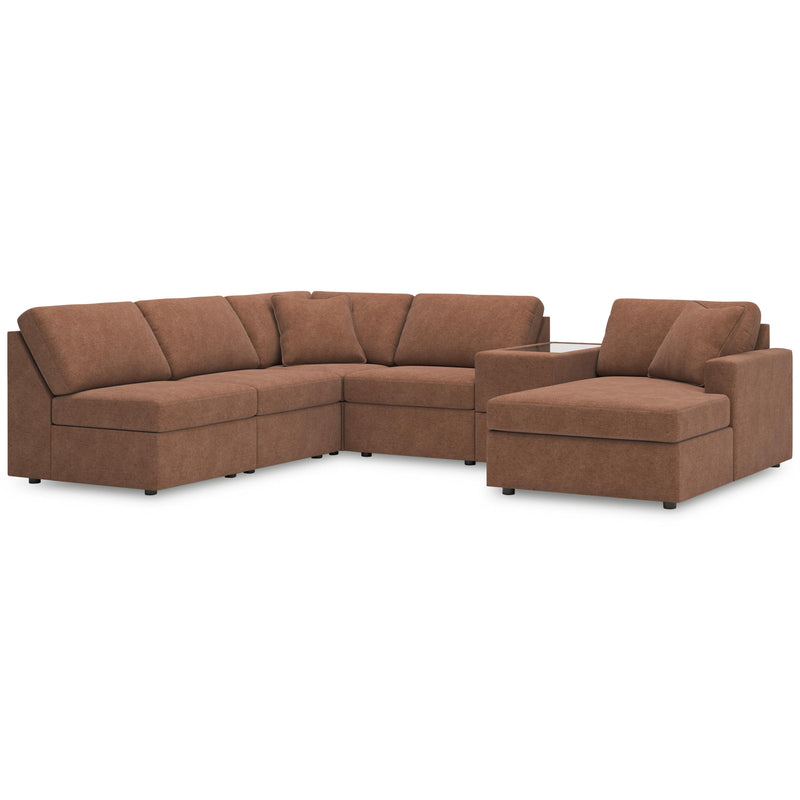 Manufacturer Color_Spice -- Signature Design by Ashley Modmax Fabric 6 pc Sectional IMAGE 1