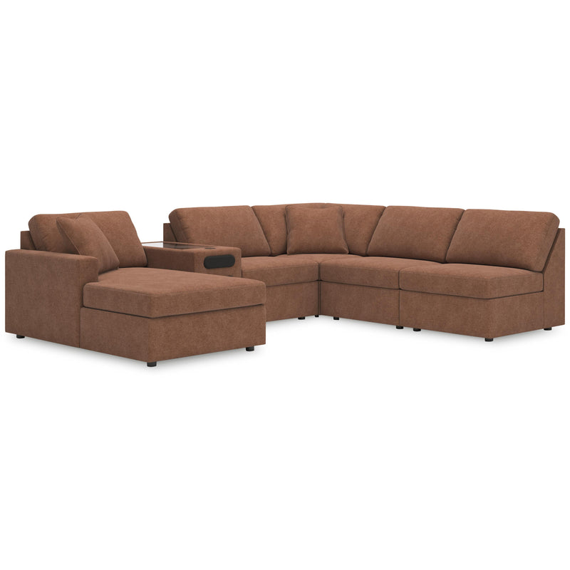 Manufacturer Color_Spice -- Signature Design by Ashley Modmax Fabric 6 pc Sectional IMAGE 1