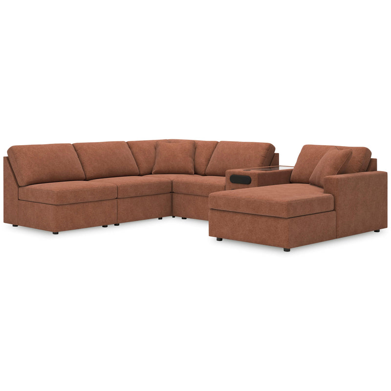 Manufacturer Color_Spice -- Signature Design by Ashley Modmax Fabric 6 pc Sectional IMAGE 1