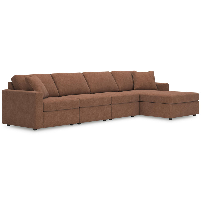 Manufacturer Color_Spice -- Signature Design by Ashley Modmax Fabric 4 pc Sectional IMAGE 1