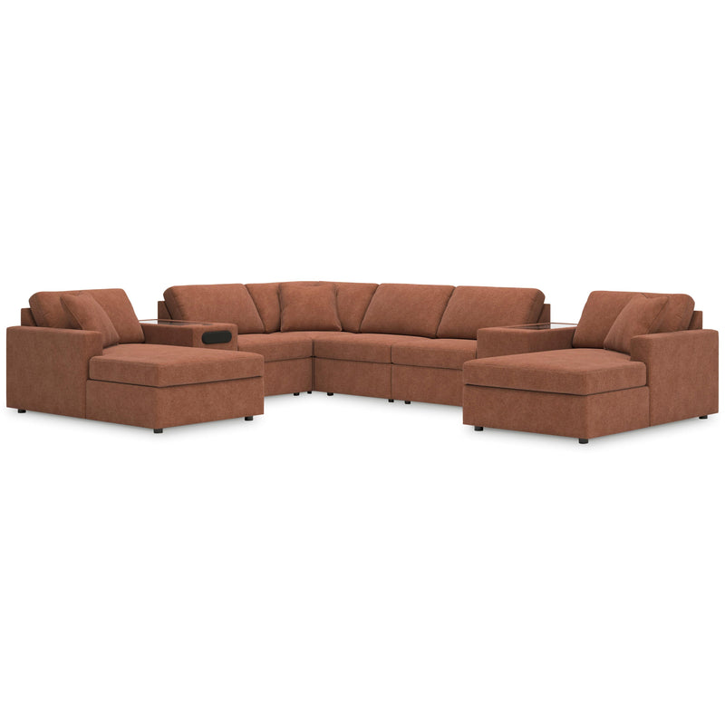 Manufacturer Color_Spice -- Signature Design by Ashley Modmax Fabric 8 pc Sectional IMAGE 1