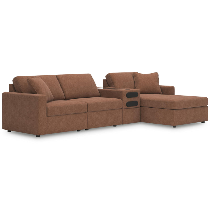 Manufacturer Color_Spice -- Signature Design by Ashley Modmax Fabric 4 pc Sectional IMAGE 1