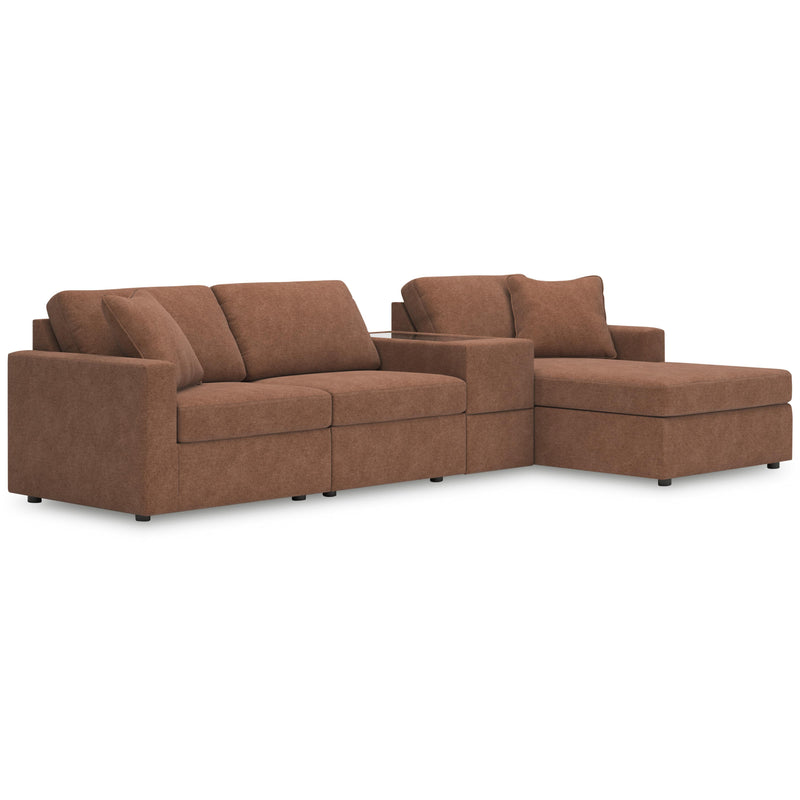 Manufacturer Color_Spice -- Signature Design by Ashley Modmax Fabric 4 pc Sectional IMAGE 1