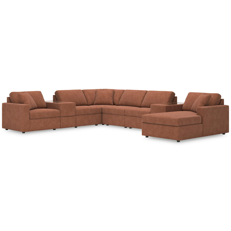 Manufacturer Color_Spice -- Signature Design by Ashley Modmax Fabric 8 pc Sectional IMAGE 1