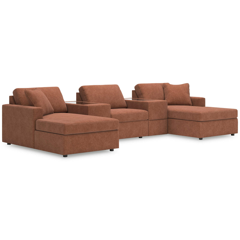 Manufacturer Color_Spice -- Signature Design by Ashley Modmax Fabric 5 pc Sectional IMAGE 1