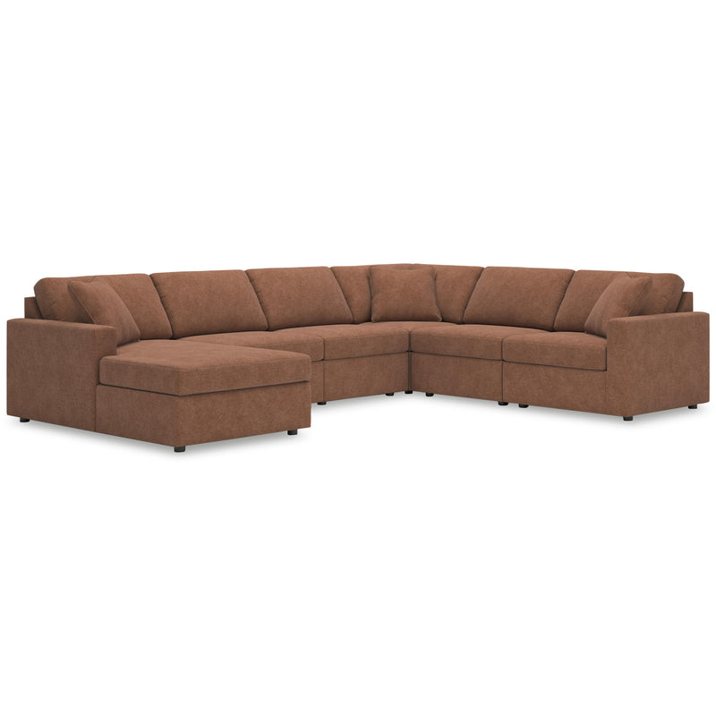 Manufacturer Color_Spice -- Signature Design by Ashley Modmax Fabric 6 pc Sectional IMAGE 1
