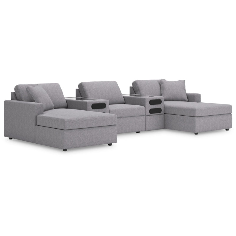 Manufacturer Color_Granite -- Signature Design by Ashley Modmax Fabric 5 pc Sectional IMAGE 1